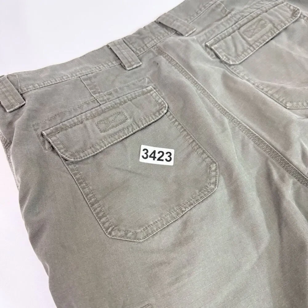 The North Face Shorts Mens 36 Regular Green‎ Cargo Hiking Olive Cotton